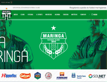 Tablet Screenshot of maringafc.com